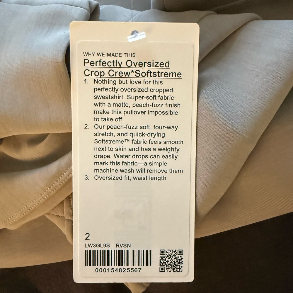 Lululemon perfectly oversized crop Crew - Picture 2 of 3